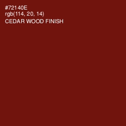 #72140E - Cedar Wood Finish Color Image